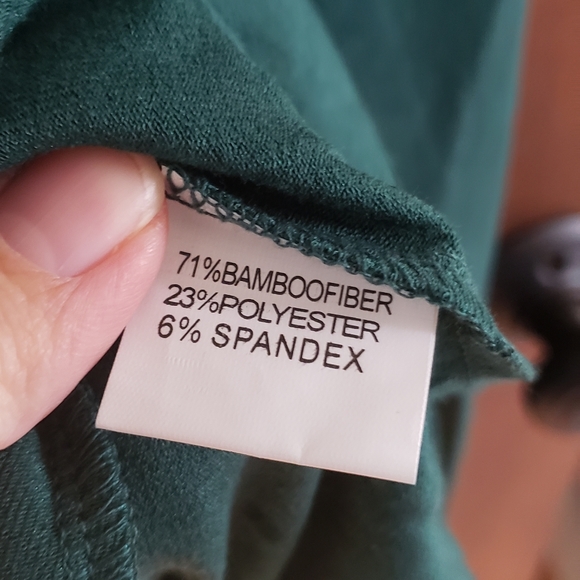 NWT Pretty Green Faux Wrap top, long sleeve, 70% bamboo, perfection! - Picture 4 of 4